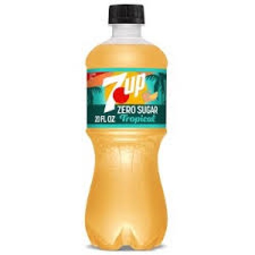 7UP TROPICAL ZERO SUGAR 20OZ