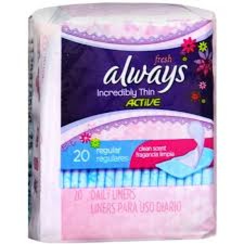 ALWAYS THIN ACTIVE LINERS