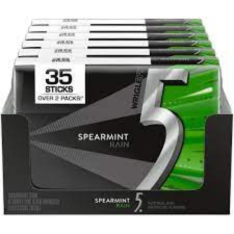 5 GUM MEGA SPEARMINT RAIN 6/35C