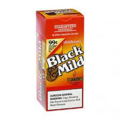 BLACK & MILD PLST JAZZ TIPS 79C/99c 25CT