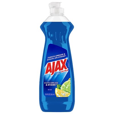 AJAX DISH LIQUID 12.4 FL OZ CUTS GREASE & STAINS