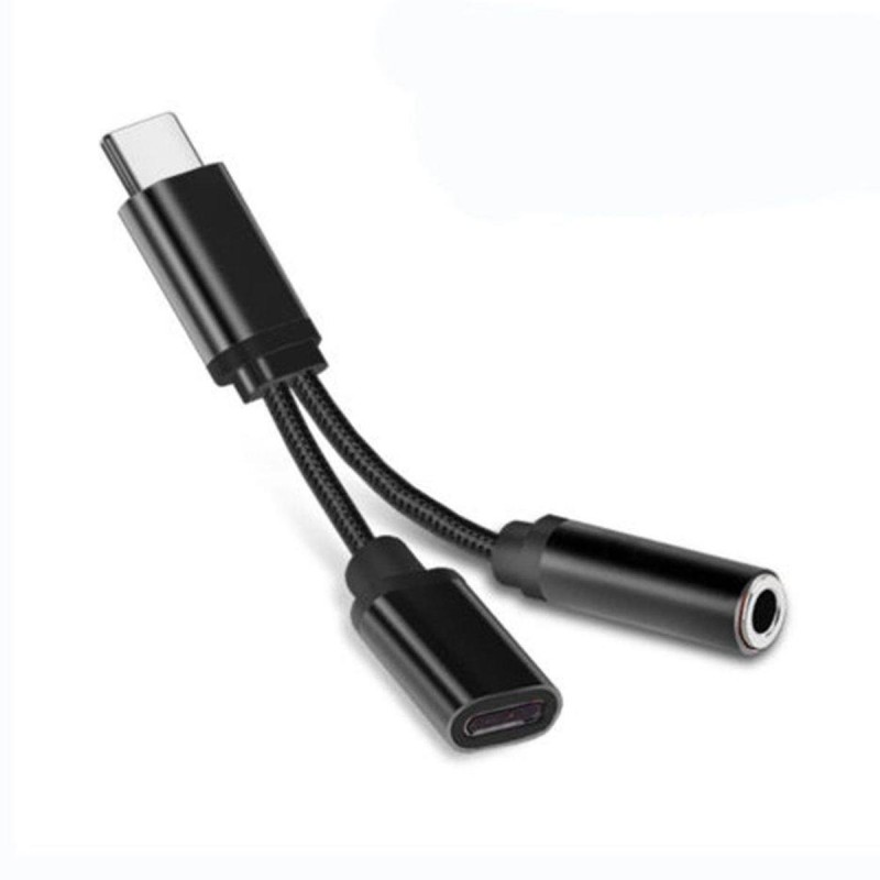 AQVAZE CHARGER TYPE-C TO AUX HD ADAPTER