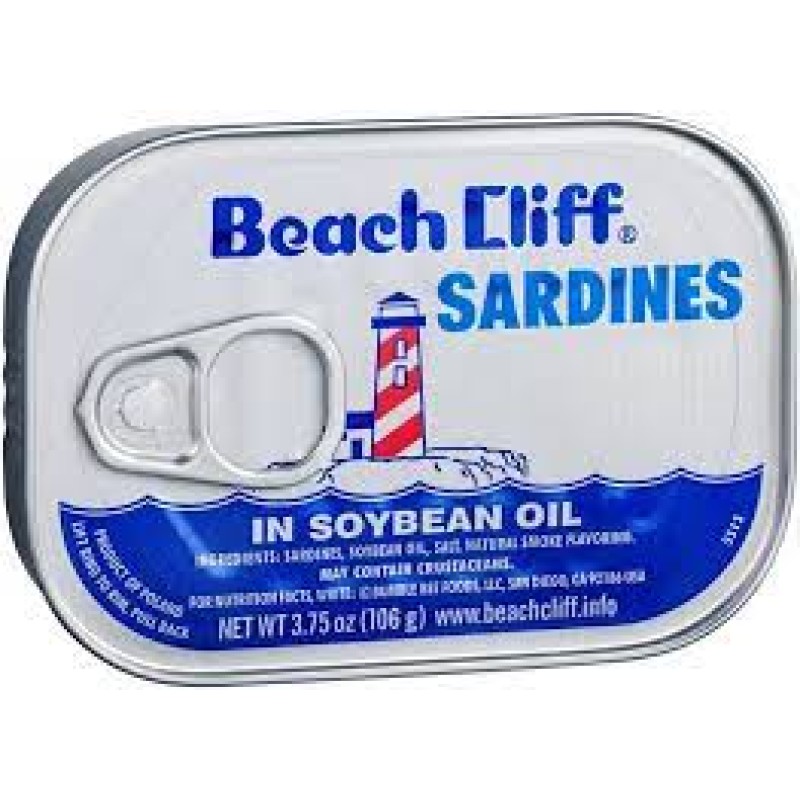 BEACH CLIFFE SARDINES OIL