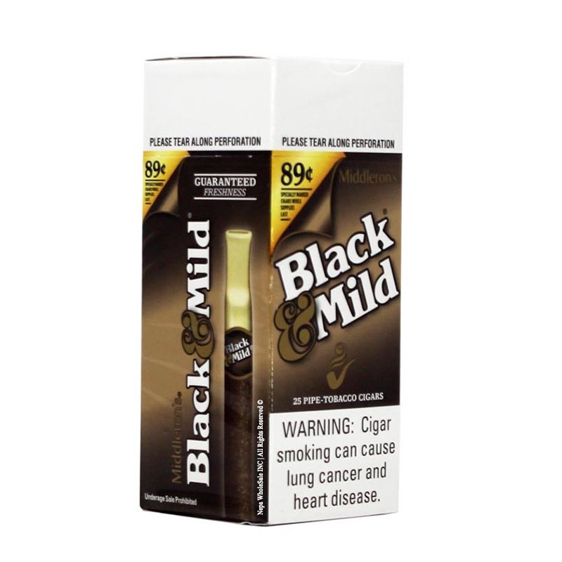 BLACK & MILD CASINO PLASTIC 0.89C 25CT