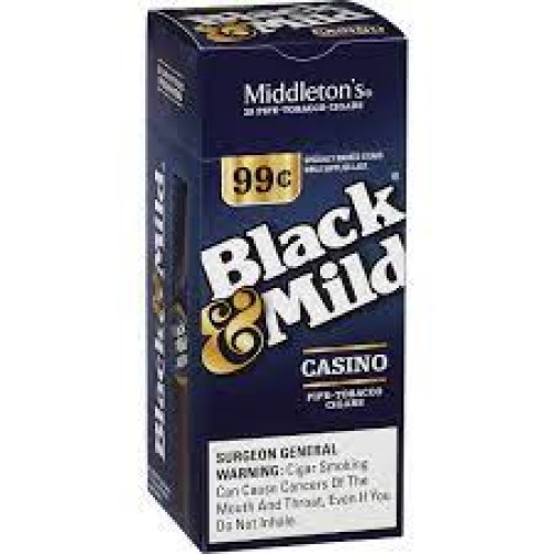 BLACK & MILD CASINO TIP 89/99C 25CT