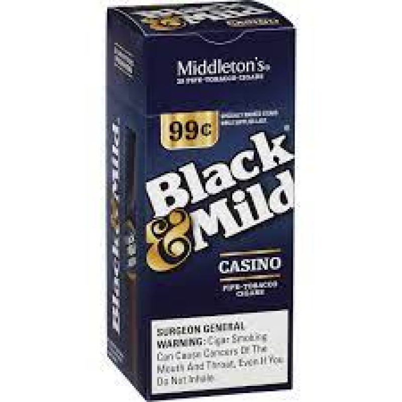 BLACK & MILD CASINO TIP 89/99C 25CT