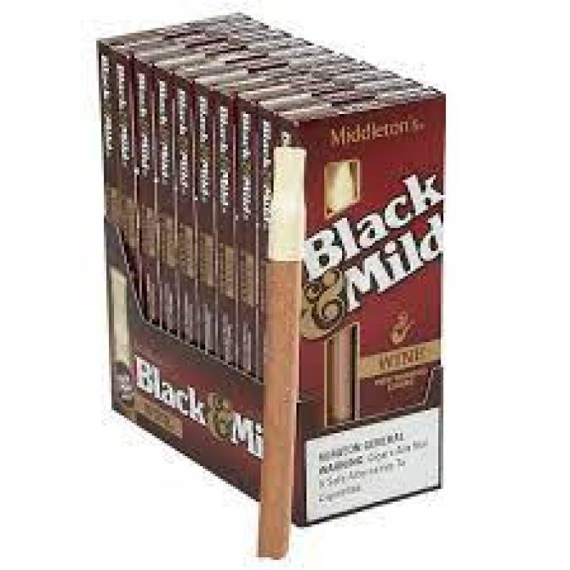 BLACK & MILD PLASTIC TIP WINE 10-5CT