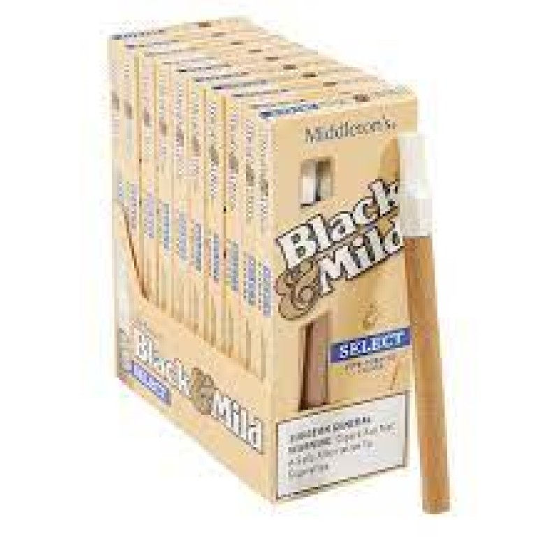 BLACK & MILD PLASTIC TIP SELECT 25CT