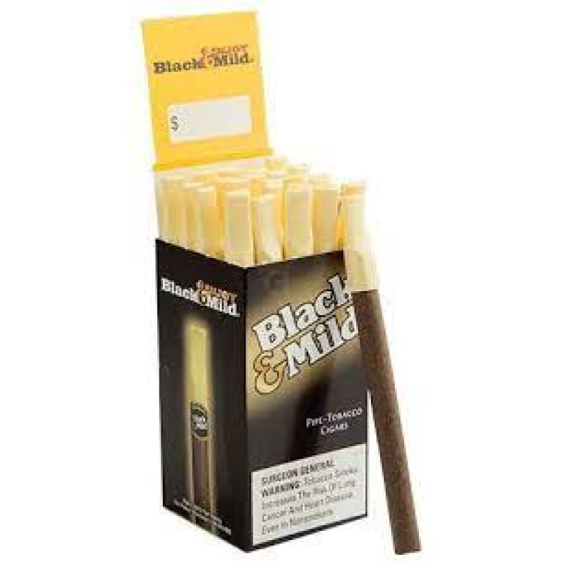 BLACK & MILD PLASTIC TIP ORIGINAL 25CT