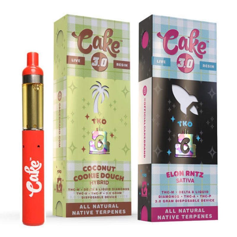 CAKE 3.0GRMS TKO THC-M LIVE RESIN ALL FLAVOURS
