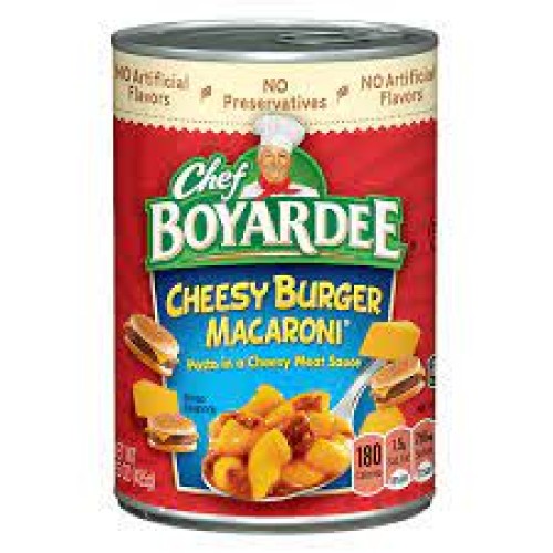 Chef Boyardee Cheesy Burger Macaroni