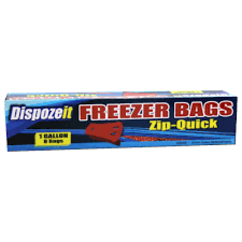 DISPOZEIT FREEZER BAGS ZIP 1 GAL 8 CT