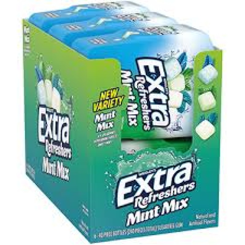 WRIGLEYS EXTRA REFESHERS MINT MIX GUM 6CT