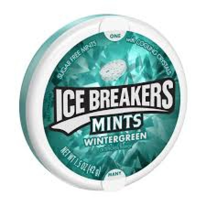 ICE BREAKERS MINT WINTERGREEN CAN