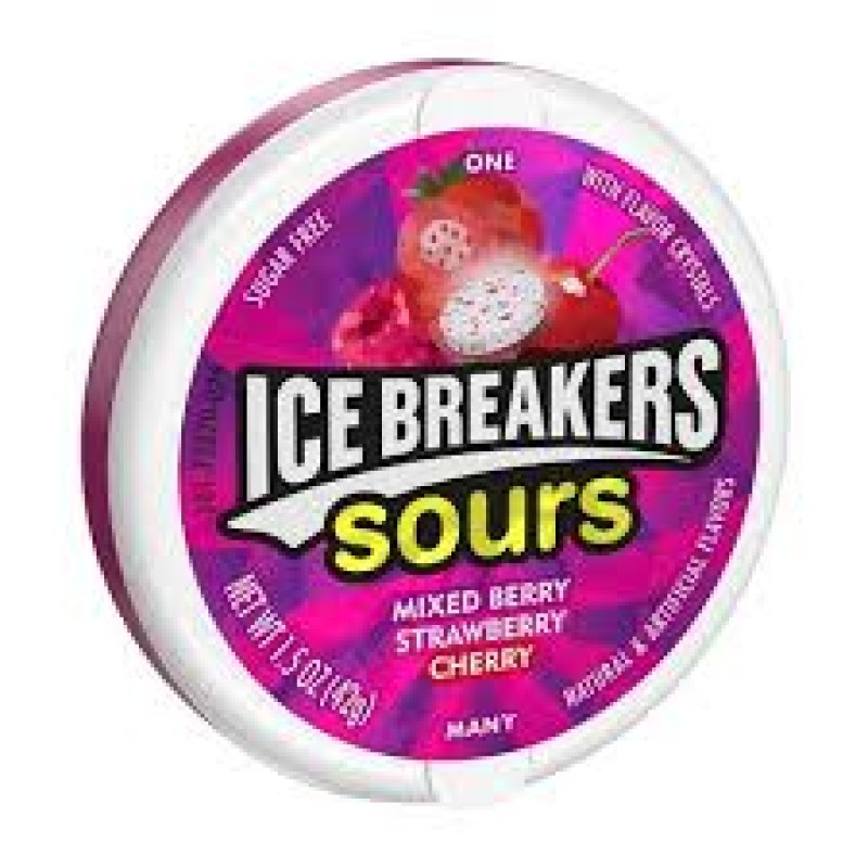 ICE BREAKERS SOURS S/FREE CAN