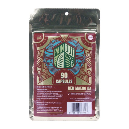 PAIN OUT RED MAENG DA  90CAPSULES