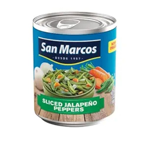 SAN MARCOS  SLICED JALAPENO PEPPERS  7OZ
