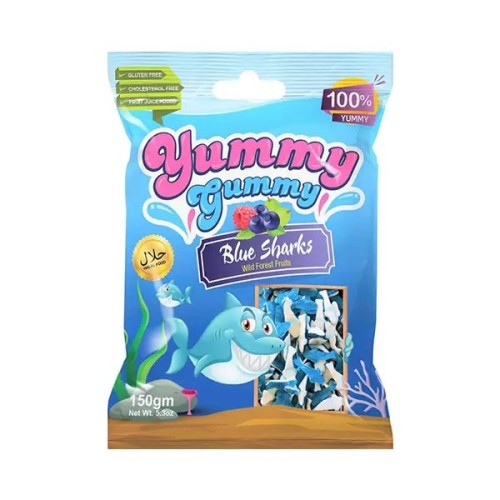 SNACKERZ GUMMY BLUE SHARKS  2 FOR 2 12CT