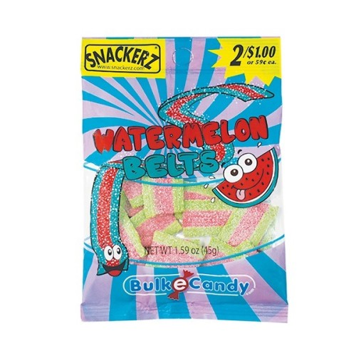 SNACKERZ  GUMMY WATERMELON 2FOR2 12CT