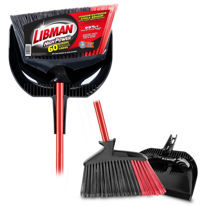 3 IN 1 ANGLE BROOM W/WHISK  & dust pan