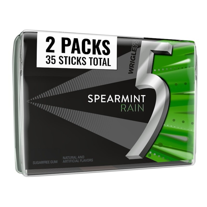 5 GUM MEGA SPEARMINT RAIN 6/35C
