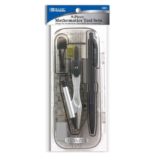 9 PEICE MATH TOOL SET