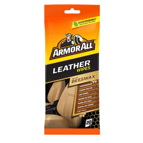ARMORALL LEATHER CARE WIPES WITH BEESWAX