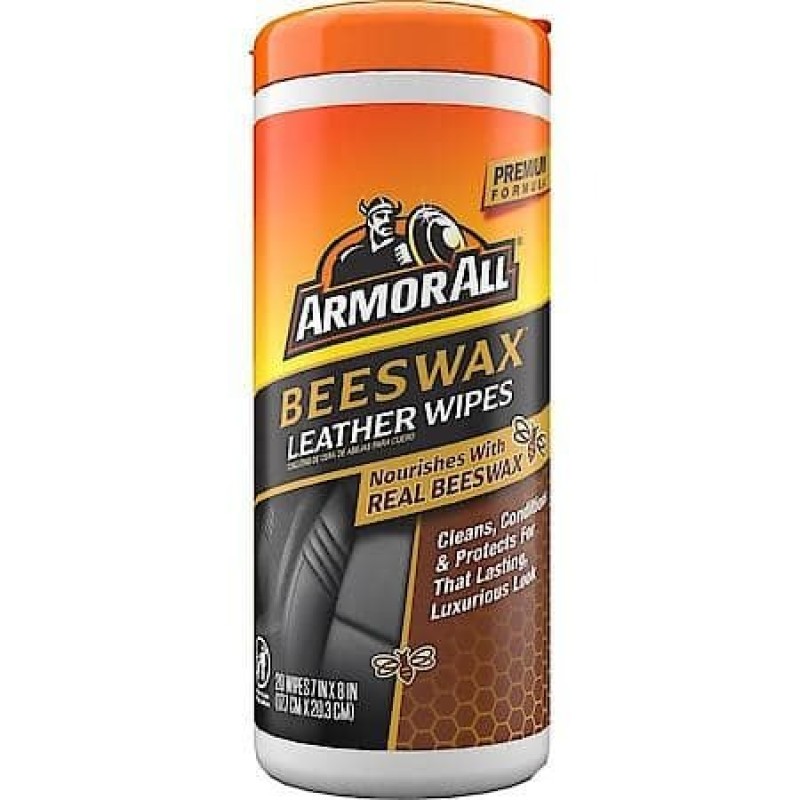 ARMORALL LEATHER CARE WIPES WITH BEESWAX