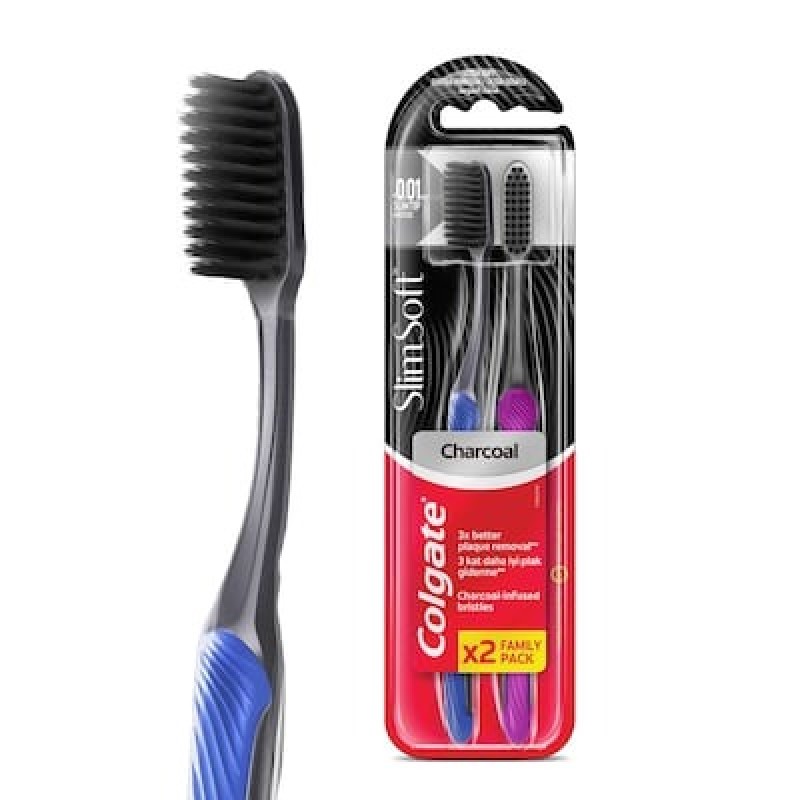 COLGATE BRUSH MEDIUM BLACK 12CT