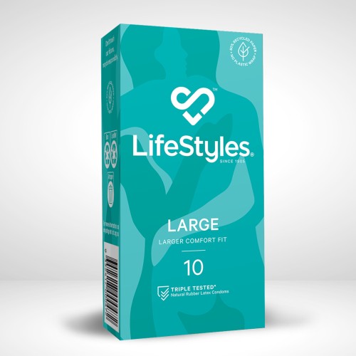 LIFE STYLES LARGE  6CT