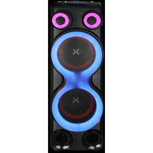 MAX POWER SPEAKER BLUE TOOTH 12X2 DJ LED ONYX