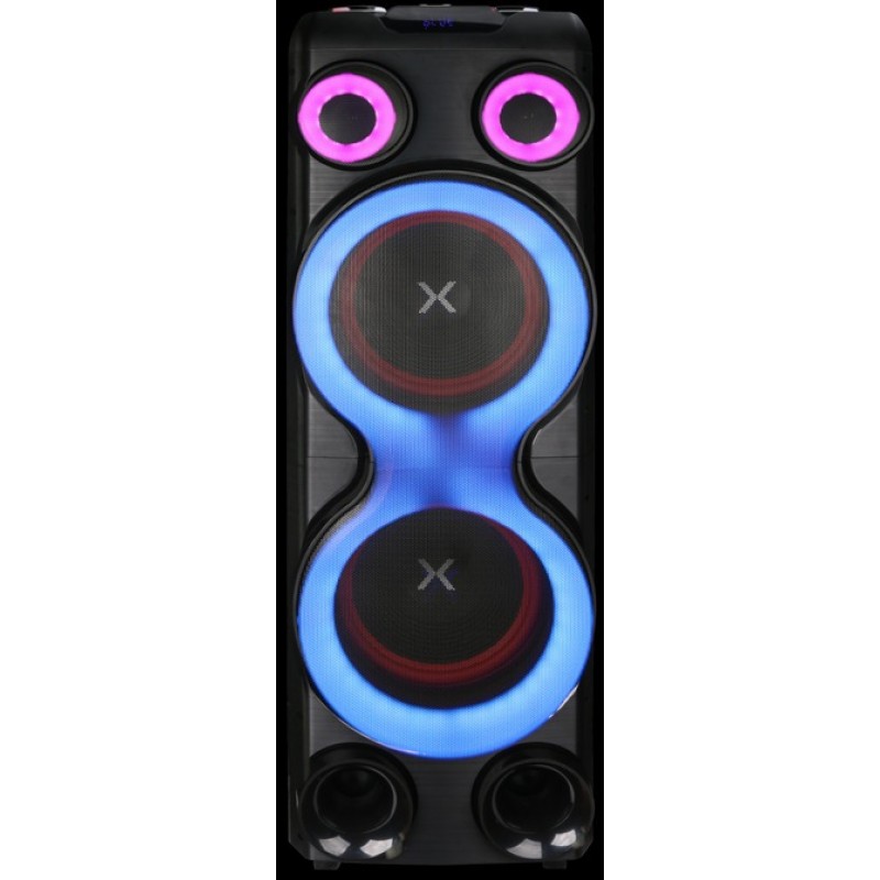 MAX POWER SPEAKER BLUE TOOTH 12X2 DJ LED ONYX