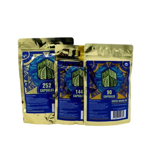 PAIN OUT RED MAENG DA  144 CAPSULES