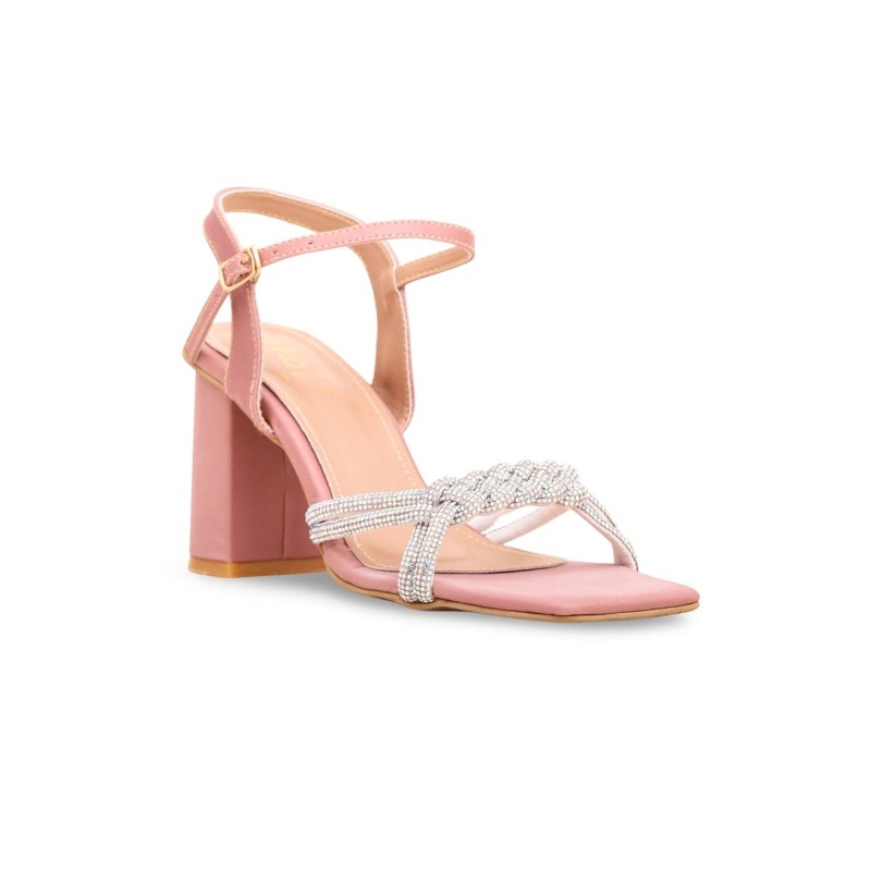 SANDLE ESPRIT WHITE/NEON PINK